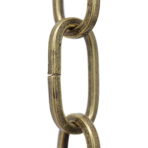Image of RCH Hardware CH-S62-45-AB-10 Steel Chandelier Chain, Antique Brass (10 Feet)