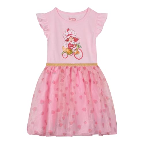 Strawberry Shortcake Girls Tulle Dress Toddler to Big Kid Sizes (2T - 10-12)