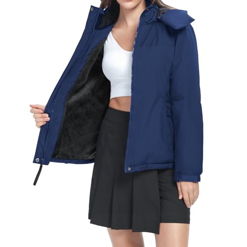 Image of CAMEL CROWN Womens Ski Jacket Waterproof Winter Coat Hiking Mountain Windbreaker Thicken Cotton Warm Snow Parka Jacket