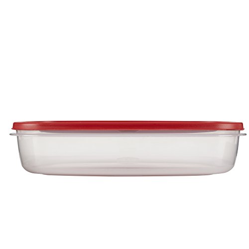 Rubbermaid Easy Find Lids Food Storage Container, 1.5 Gallon, Racer Red