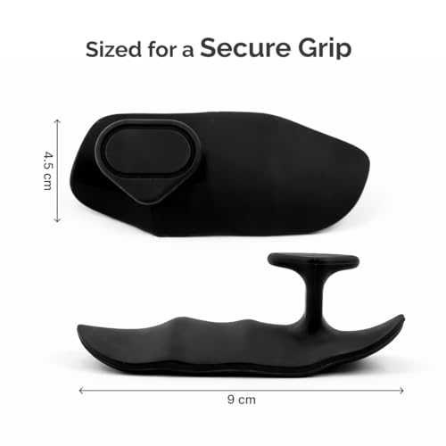 Image of Cult Silicone Hand Grip Strengthener for Forearm, Wrist & Finger Exercise, Non-Slip Ergonomic Design, Durable & Sweat-Resistant for Home, Gym & Rehab Use (Black)