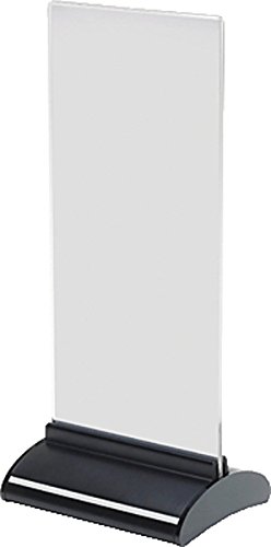 Support de panneaux Deflecto 1/3 A4 présentoir vertical transparent de table