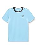 football jerseys selbst gestalten Prägung an der Vorderseite hummel Unisex Kinder Hmlstaltic Poly Jersey S/S Kids T Shirt, Baltic Sea, 140 EU