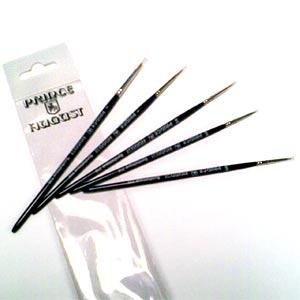 Set de 5 pinceaux synthétiques pour peinture acrylique et gouache