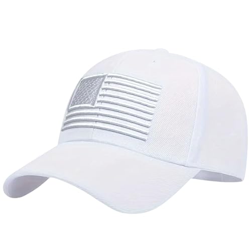 Image of USA Flag Hat American Flag Embroidered Patriotism On Display Comfortable Adjustable One Size Fits Most