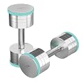 Dripex Haltères en Acier 2,5kg 5kg 10kg 20kg 25kg Haltères Musculation Réglables Ultra Compacts avec Poignée en Mousse pour Homme Femme Sport à Domicile Gym Fitness Aérobic