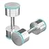 Dripex Haltères en Acier 2,5kg 5kg 10kg 20kg 25kg Haltères Musculation Réglables Ultra Compacts avec Poignée en Mousse pour Homme Femme Sport à Domicile Gym Fitness Aérobic