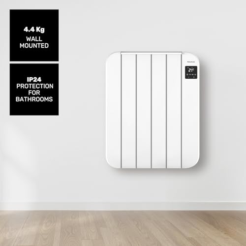 Radiateur électrique 1000W à 4 éléments avec écran LCD et arrêt total