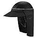 Tontron Hosriding Helmvisier |Abnehmbarer Helm-Sonnenschutz (Schwarz&Silber)