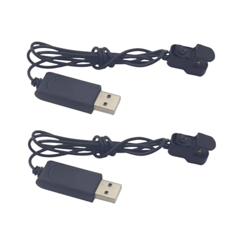 ELBFAE SYMA X23 X23W Four Axis Aircraft Remote Control Drone Lithium Battery USB Charger (2PCS), ELBFAE666