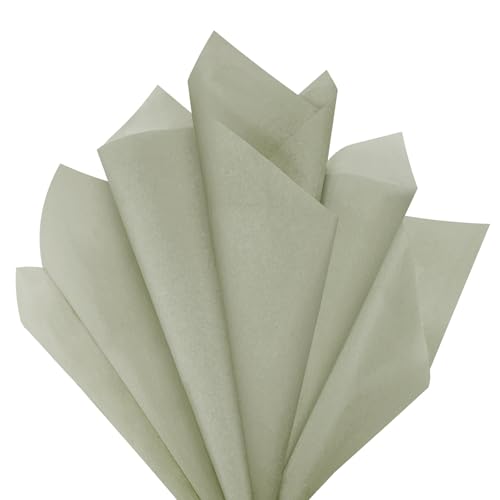 Image of 120 Sheets 20 inchX14 inch Sage Green Tissue Paper for Gift Bags Wrapping, Art Tissue Paper Bulk for Holiday Birthday Party Crafts Decoration (Sage Green)