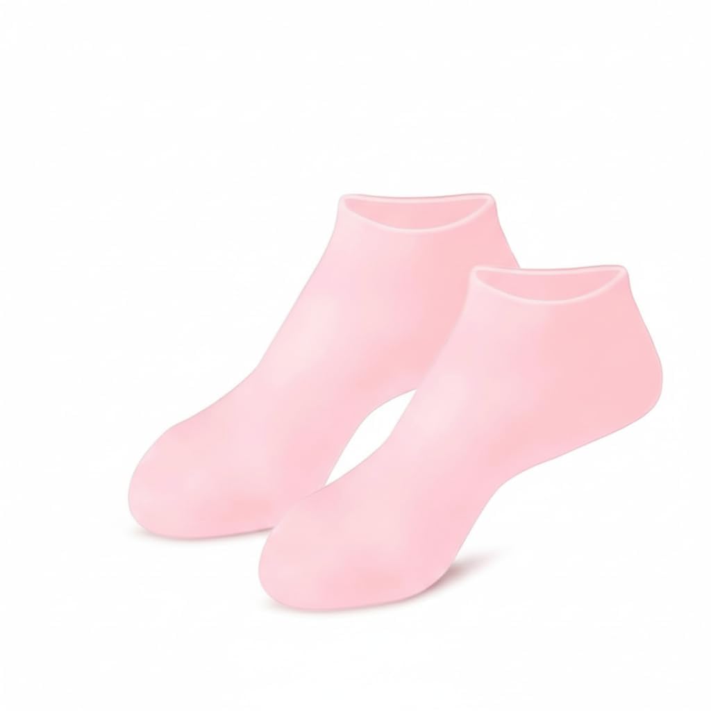 Silicone Pedicure Socks | Ultra-Soft Moisturizing Gel Foot Care Socks | Washable & Reusable Heel Care Socks for Dry Feet, Smooth Heels & Toes | Home Spa Foot Moisturizing Socks-picture-26