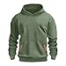DASAYO kids clothes Boys Sweatshirts Long Sleeve Fleece Hoodie Thick Fashion Plain Hooded Pullover For Teens Fall Kids Clothes Green 11 Years