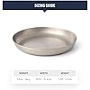 Sea to Summit Detour Stainless Steel Camp Plate, Beluga Black