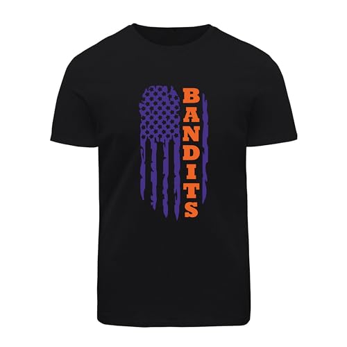 American Flag Buffalo Bandits Lacrosse Shirt | Bandits Fan Gift | Womens and Mens Buffalo Lacrosse T-Shirt | Buffalo NY Apparel (L)
