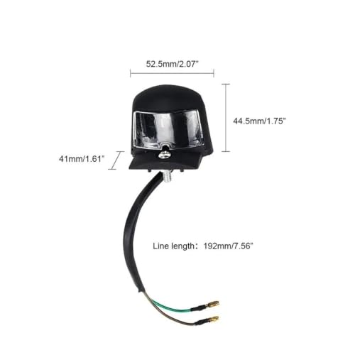 Phare de moto projecteurs antichoc en PP/PC avec style socket