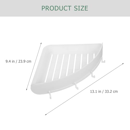 Soporte triangular de alta capacidad de carga para organizar esquinas de baño 4