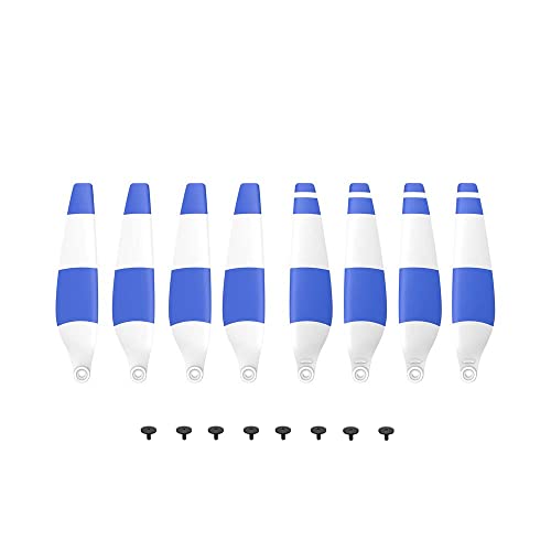 8pcs Propellers for DJI Mini 3 Pro Drone 6030F Prop Accessories Less Lower Noise Reduction Quick Release Propeller (Blue and White 8)