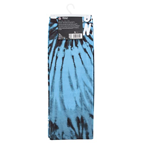 Image of Northwest NFL Carolina Panthers Unisex-Adult Beach Towel, 30 inch x 60 inch, Psychedelic