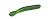 Green Cucumber Shape Pyrex Massage Wand Stick Glass Massager Perfect Curve Studded Design