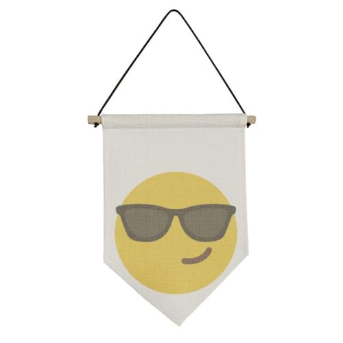 Drapeau suspendu avec chat en lunettes de soleil déco murale cool