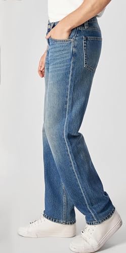 Men's Slim Fit Jeans Stretch Relaxed Fit Fashion Denim Pants2