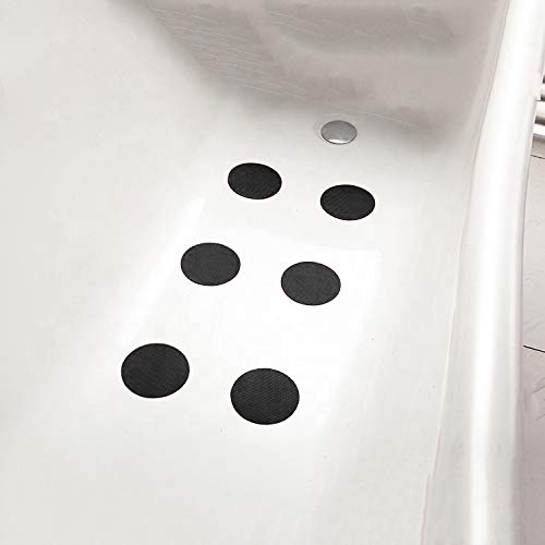 Kyerivs 30 PCS Bathtub Non Slip Stickers, Non Slip Shower Strips Shower Floor Non Slip Stickers Safety Shower treads for Adults Kids, Add Traction to Tubs, Floors, Steps, Stairs with Scraper(Black)