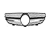 Compatible with Mercedes Benz CLK Class W209 CLK63 CLK550 CLK320 2003-2009 Front Grills Grille Upper Bumper Hood Mesh Air Intake Grille(Silvery)