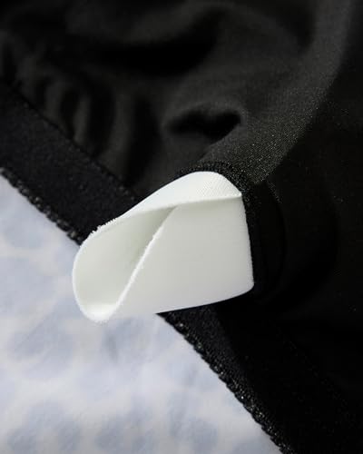 SUUKSESS Women Tummy Control Tankini Bathing Suit Ruffle High Waisted Swimsuit