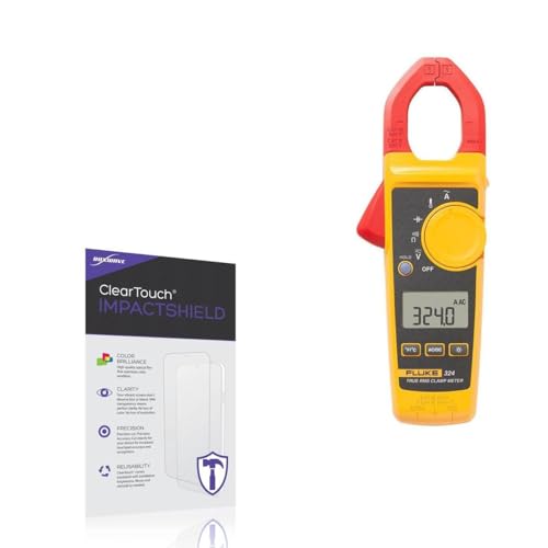 BoxWave Screen Protector Compatible with Fluke 324 - ClearTouch ImpactShield (2-Pack), Impenetrable Screen Protector Flexible Film