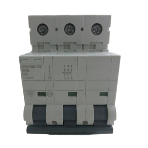 5SY6308-7CC Circuit Breaker, 5SY63087CC MCB C8 400V 3P Small Circuit Breaker