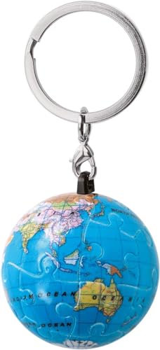スリップオン グローブパズル キーリング ブルー A-PNK-7801 地球 キーホルダー パズルのサムネイル