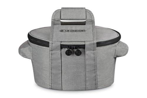 Image of Le Creuset Large Round Tote Bag, Noir | Large Fits 7.25 qt. or 9 qt.Round Dutch Oven