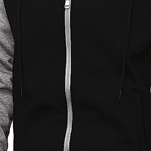 Men's Casual Slim Fit Long Sleeve Jackets Zipper Hooded Pullover Sweatshirt Fashion Hoodies Sport Jumper Tops3
