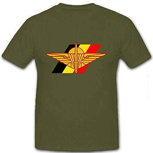 T-shirt avec emblème de parachute belge brigade militaire #8600