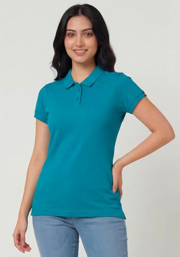 Image of Wear Your Opinion Womens Polo Collar Neck T-Shirt Top (Design: Solid)