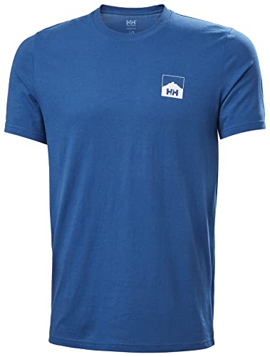 Helly-Hansen mens T-shirt Nord Graphic Hh T Shirt, Deep Fjord, Small