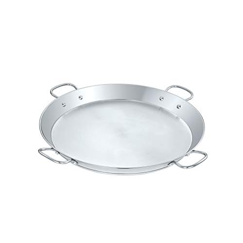 CONCORD Premium Stainless Steel Paella Pan with Heavy Duty Triply Bottom (20" (50 CM))