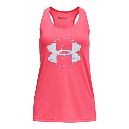 Débardeur Under Armour fille rose pour l'éducation physique et les loisirs