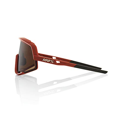 100% Glendale Sport Performance Cycling Sunglasses (SOFT TACT BORDEAUX - Bronze Lens)3