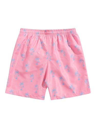 Floerns Men's Swim Trunks Tropical Print Quick Dry Swimming Board Shorts2