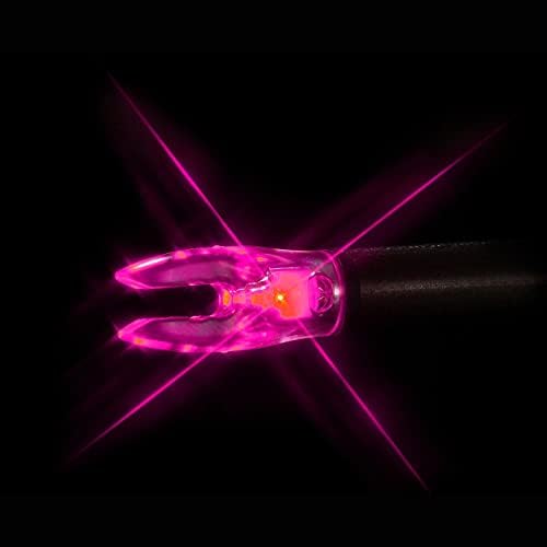 Nockturnal Fit Universal Size Green Lighted Arrow Archery Nocks, 3 Pack