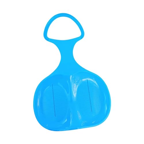 Qianly Heavy Duty Downhill Sled, Luge and Toboggan for Sand and Snow, Suitable for Kids and Adults, Blue