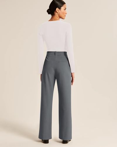 Image of NIMIN High Waisted Work Pants for Women Business Casual Outfits 2026 Office Dress Pants Trousers with Pockets