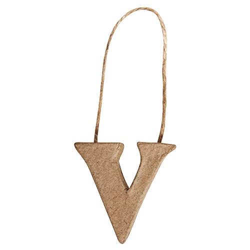 RAYHER 67096000 Pappmachã © Letter V FSC Recycled 100%, 4x3,8x1 cm, MI