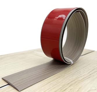 Transition Profile, Self-Adhesive Transition Strip 200 X 5 Cm, Self-Adhesive Carpet Edge Strip, Threshold Strip, Floor Transition Strip, Rubber Edge Strip, Laminate Door Strip(Maple) (Grey)