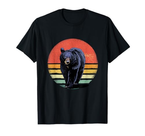 Retro Vintage Black Bear T-Shirt