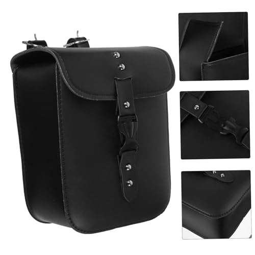 Bolsa de manillar para motocicleta de cuero PU Saddlebags para motocicleta eléctrica bolsa colgante miniatura 3
