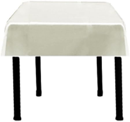 Mantel cuadrado de satén 42x42 pulgadas (marfil)