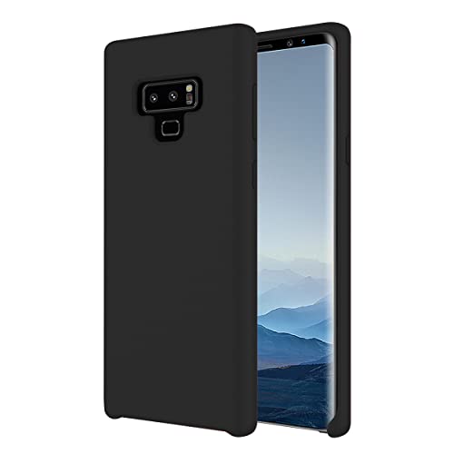 Image of LIRAMARK Liquid Silicone Soft Back Cover Case for Samsung Galaxy Note 9 (Black)